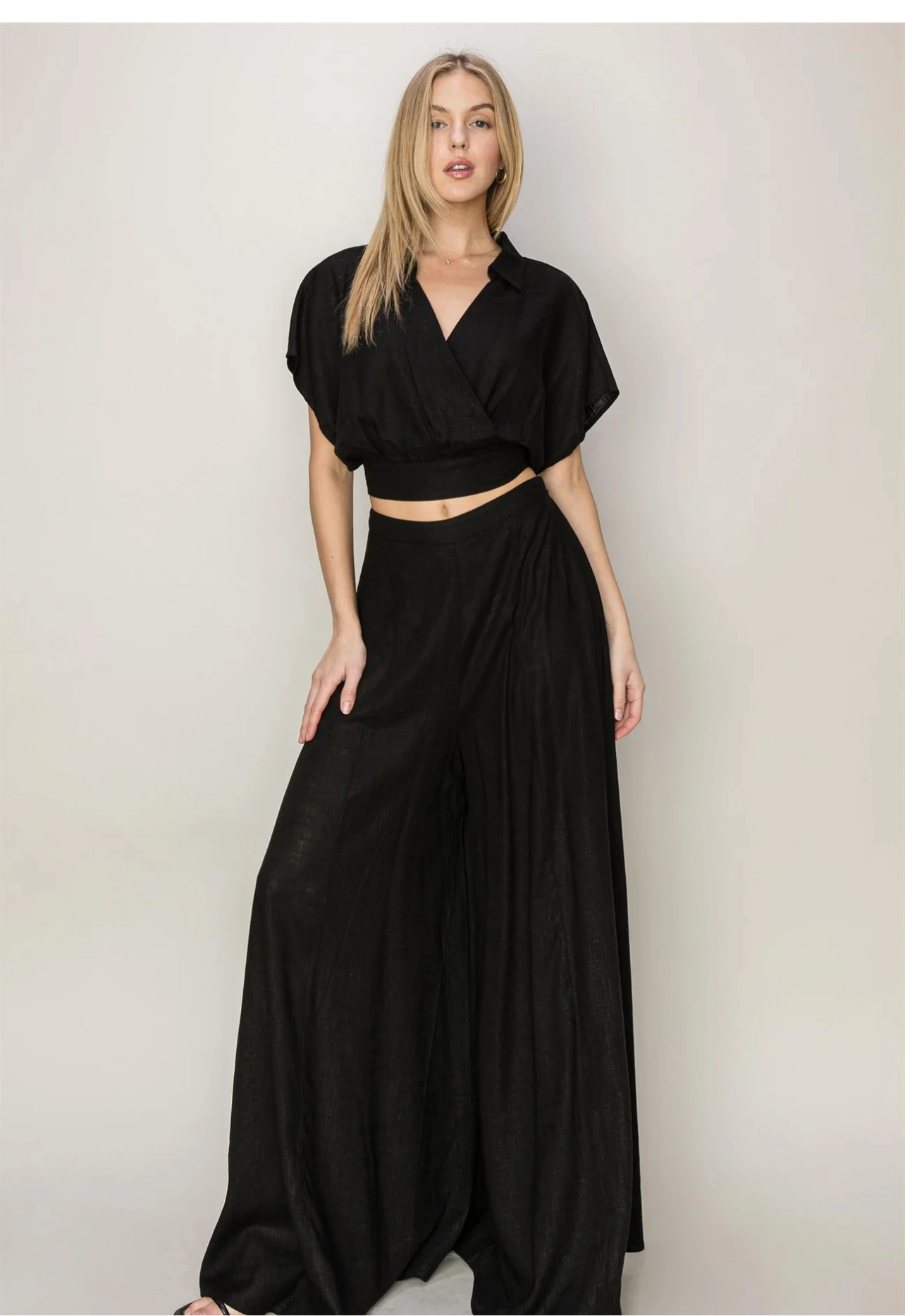 Black Linen Set