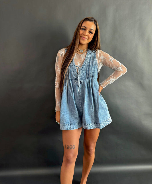 Denim Diva Romper